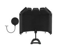 Limtula Foldable Microphone Isolation Portable Noise Reductions Booth 5Panel for Professional and Podcasting Soundproofing Micr Protect