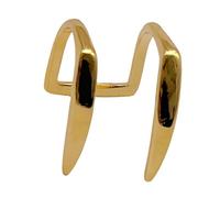 Limtula Forward Snake Tooth Lip Clip Body Art Copper Hip-hop Designs Jewelry Accessories for Statement Outfits Hip Hop Lip Hoop