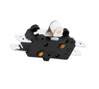 Limtula Four-Terminal Momentary Microswitch for PCB/Cable Installation | Miniature with Momentary Return Action, 5 a Rating Up to AC250V, Roller Activation for Position and Limit Dete