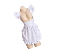 Limtula French Maid Costume Accessories Adjustable Ruffle Maid Apron Nurse Uniform Kitchen Cooking Apron Baking For Womens Costume
