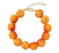 Limtula Fruit Beaded Resin Jewelry with Gold-Tone Lobster Clasp, Colorful Accessory for Daily Styling Resin Fruit Bead Adjustable Novelty Jewelry Colorful Accessory Party Styling Art Event