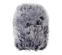 Limtula Furry Windscreen for QUADCASTS Mic Cover Outdoor, Black and white | Portable Mic Windmuff Windshield Minimizes Disturbance Dusts for Outdoor Activity Live Broadcasts
