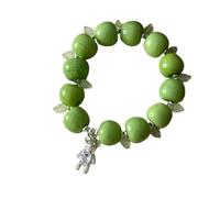 Limtula Glossy Bead Fruit-Inspired Resin Jewelry with Faceted Spacers, Stretch Slip-on Fit, Everyday Wrist Accent Fruit Bead Stretch Resin Elastic Charm Glossy Wrist Jewelry Daily Wear Slip