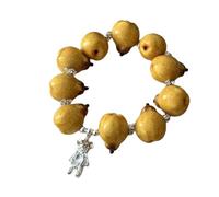 Limtula Glossy Bead Fruit-Inspired Resin Jewelry with Faceted Spacers, Stretch Slip-on Fit, Everyday Wrist Accent Fruit Bead Stretch Resin Elastic Charm Glossy Wrist Jewelry Daily Wear Slip
