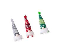 Limtula Glowing Gnomes Doll with Knitted Hat for Desktop, Short legs