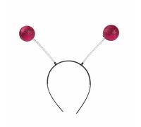 Limtula Halloween Alien Headband MartianAntenna Metallic Space, Rose Red