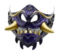 Limtula Halloween Party Devil Samurais Half Face Carnivals Masquerade Japanese For Cosplay