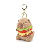 Limtula Hamburger Capybara Pendant Cute Plush Animal Cute Chain Backpacks Decors Handbag Charm Kids Goodie Bag Fillers Bag Ornaments For Kids
