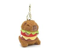 Limtula Hamburger Capybara Pendant Cute Plush Animal Cute Chain Backpacks Decors Handbag Charm Kids Goodie Bag Fillers Bag Ornaments For Kids