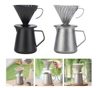 Limtula Hand Drip Coffee Maker 600ML 304Stainless Steel Coffee Server Professional Pouring Over Cup For Office Or Travel Home Brewing Tool
