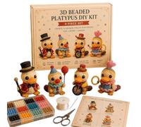 Limtula Hand Weaving Supply for Creative Makers, 3D Animal Bead Set with Family Activity Value, Classroom Project Use Family Activity Classroom Art Home Making Display Figure
