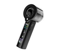 Limtula Handheld Fan with Front Buttons, Display Panel, Type-C Recharge Design for Desk Setup, Commuters, Walks Portable Mist Fan Handheld Cooling Display Hand Type C Rechargeable Desk Commute Travel