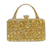 Limtula Handle Evening Handbag with a Chain Strap and Clasp | Top Clasp Closure, Rigid Handle and Chain Strap, Defined Box Shape for Dances, Date and Holiday Gatherings