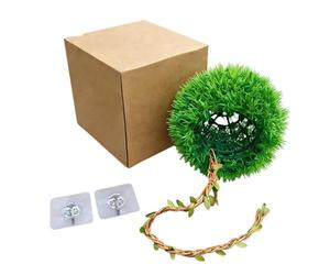 Limtula Hanging Grass Ball Hideaways Place for Reptiles Habitats and Jungle Theme Aquarium Terrarium Landscape Accessory Mosses Ball Habitat Decors