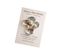 Limtula Heartwarming Pocket Hug Tokens Angeled Crosses Keepsakes Thoughtful Present for Loved From Acrylic Inspirational Pocket Tokens