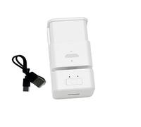 Limtula Home Desk Coin Battery Charging Dock, White WITH WIRE | Guided Charging Bay and One-Press Control Storage Use
