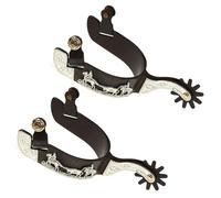 Limtula Horse Boot Spur Hand Carved Decoration With Gear Western Boy Horse Spur Mild Steel Horse Boot Spur Enduring Western Cowboy Horse Spur For Riding
