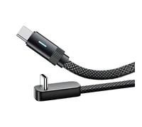 Limtula Illuminating Right Angled USB C Cable 1M 1.5M 2M Length Optional Fast Speed Data 100W for Various Device Home & Car USB C