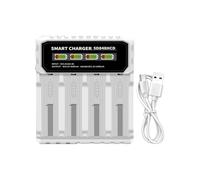 Limtula Intelligent 4 Bay Battery Charging Station for 3.7V 4.2V Cells Featuring Overcharge Protections Reverse Polarity Telescopic Design Charging