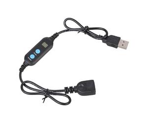 Limtula Intelligent USB Timer Control Cable 5V Auto Restarting Switching for Kitchen Fan Desk Devices Voltages Stability Auto Shutoff Repeating Timer Power Cord
