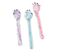 Limtula Interactive Play Mice Teaser | Soft Plush Trio, Shape, Extended Fuzzy Tail, Toss Pounce Carry Entertainment, Home Use Delight
