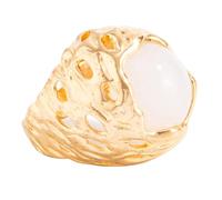 Limtula Jewelry Gold-Tone Openwork Statement Design for Finished Looks, Daily Wear, Social Dressing, Gifting Moments Cocktail Rings Jewelry Openwork Gold Tone Accessory Round Centerpiece Finger