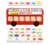 Limtula Kids Educational Wooden Board Chess Game Toy with 20 Card for Family Game Developing Memory and Observation Ability Toddler Learning Puzzle