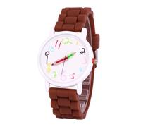 Limtula Kids Silicone Strap Watch Highlighting Pencil Grasps Numbers Security Hook Waterproof Fun Class Time Observer