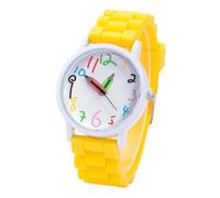 Limtula Kids Silicone Strap Watch Highlighting Pencil Grasps Numbers Security Hook Waterproof Fun Class Time Observer