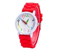 Limtula Kids Silicone Strap Watch Highlighting Pencil Grasps Numbers Security Hook Waterproof Fun Class Time Observer