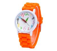 Limtula Kids Silicone Strap Watch Highlighting Pencil Grasps Numbers Security Hook Waterproof Fun Class Time Observer