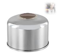 Limtula Kitchen Cartridge Cover Uses Flat Canister Profile, Plated Iron Body, Dome Structure, Carrying Storage Camping Canister Cover Flat Stove Cartridge Protector Iron Shell Plated Housing Camp