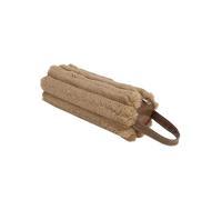 Limtula Large Plush Pencil Case with Handle, Big Capacity, Brown