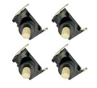 Limtula Latching Push Button 8A AC 250V, 2 Pin Replacement Button, 4 Pack Control for Small Appliance Repair and Maintenance Parts Use