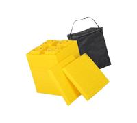 Limtula Leveler Blocks for Trailer Camp Stops, Yellow | Layered Parking Set with Carry Bag, Anti Slip Grip Texture, Easy Storage