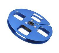 Limtula Lightweight Aluminum Take Up Spool 5 Inch 4 Hole Design For 1/4 Inch Tape Stability And Use Wind Resistant Hole Tape Reel