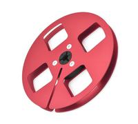 Limtula Lightweight Aluminum Take Up Spool 5 Inch 4 Hole Design For 1/4 Inch Tape Stability And Use Wind Resistant Hole Tape Reel