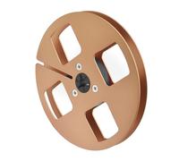 Limtula Lightweight Aluminum Take Up Spool 5 Inch 4 Hole Design For 1/4 Inch Tape Stability And Use Wind Resistant Hole Tape Reel