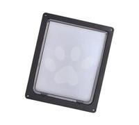Limtula Lockable Pet Door with 2-Way Security for Small Dog, Black S | Security Flap Door with Clear View, 2-Way Locking, Easy Install for Cats Dogs, Get-in-Whenever Entry, Interior
