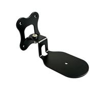 Limtula Loudspeaker Wall Mount Bracket, Metal Adjustable, Black | Curved Shelf with Wall Plate for Home Theater Media Room Bedroom Indoor Use Listening Direction Control