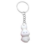 Limtula Lovely Keyring Pendant Flocking Animal Shaped Couple Rings Accessory Versatile Chain Jewelry For Keys Keychain