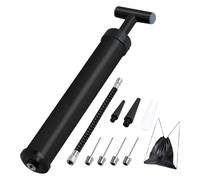 Limtula Manual Ball Pumps Small Sports Ball Inflator With Needle Nozzle Hoses Hand Pumps For Volleyballs Soccer Basketball Extension Hoses