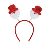 Limtula MerryChristmas Headband Red Bowknot Snowman Hairband Stage Performances Props Holiday Hair Accessories Party Supplies