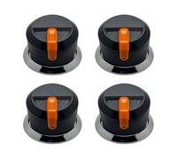 Limtula Metal Cooktop Knob Replacement 58mm Round Grip Tab Set, 4 Pack for Stove and BBQ Maintenance Task Care Projects Textured Grip Tab Repair