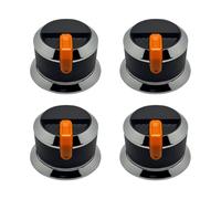 Limtula Metal Cooktop Knob Replacement 58mm Round Grip Tab Set, 4 Pack for Stove and BBQ Maintenance Task Care Projects Textured Grip Tab Repair
