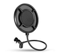 Limtula Microphone Filter Studio Anti-spray Guard Double Meshed Windscreen Shield Professional Swivels Mount