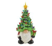 Limtula Miniatrure Lighted Christmas Gnomes Statue, Small Space Decor, B