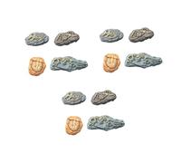 Limtula Miniature Resin Fossils Dinosaur Statue Model Minis Dinosaur Fossils Moss Landscape Ornament Educational Toy Figures Fairy Garden Accessories
