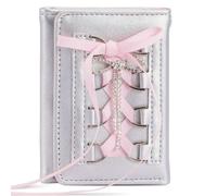 Limtula Modern Ballet Strap Ladies Wallet Card Holder Practical PU Leather Lightweight Coin Purse Daily Use Accessory Ballet Strap Wallet for Women