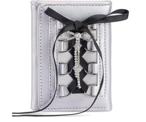 Limtula Modern Ballet Strap Ladies Wallet Card Holder Practical PU Leather Lightweight Coin Purse Daily Use Accessory Ballet Strap Wallet for Women